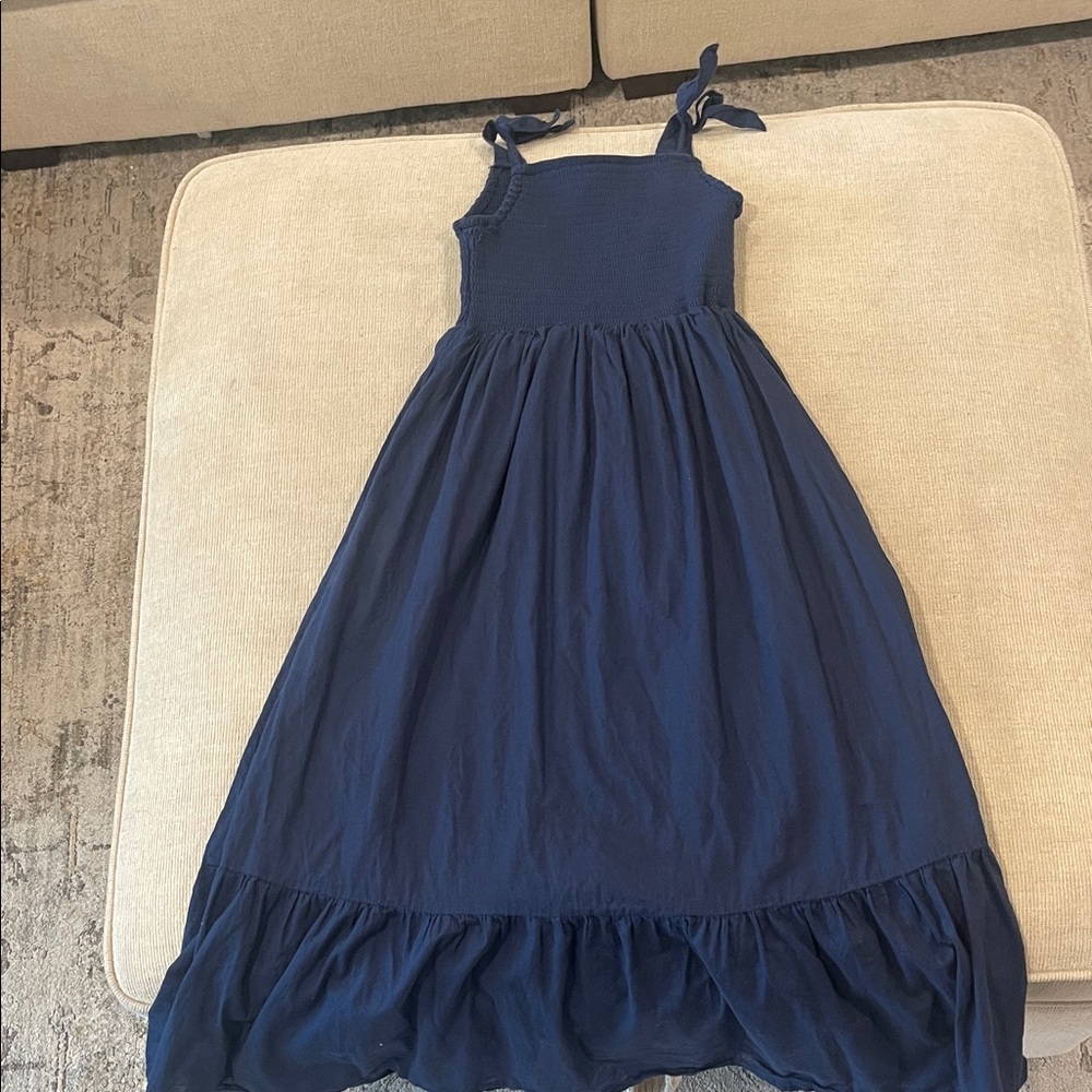 Girls Navy Blue Kids Dress - Size 8